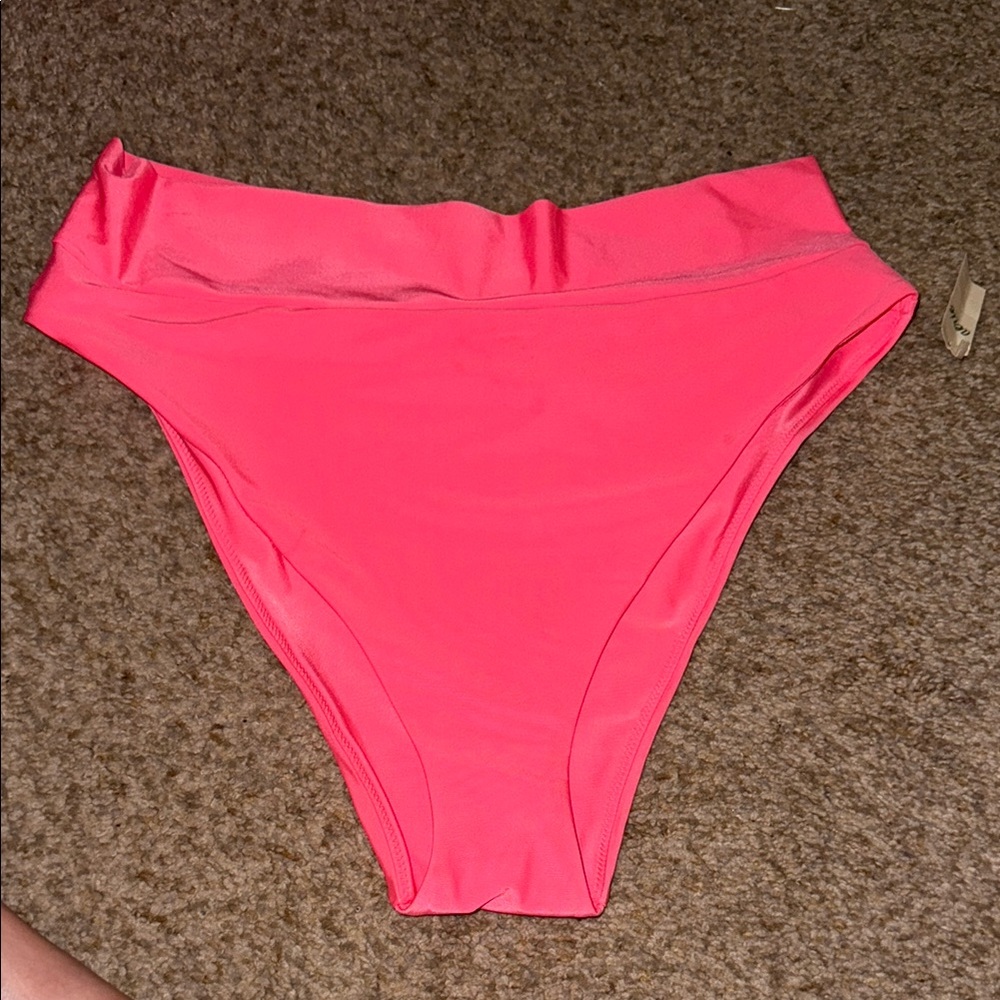 Aerie Pink High-Waisted Bikini Bottom